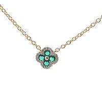 Necklace Ultima Edizione Woman tiffany in Silver CAO4639-VERDE-GIALLO - CAO4639-VERDE-GIALLO